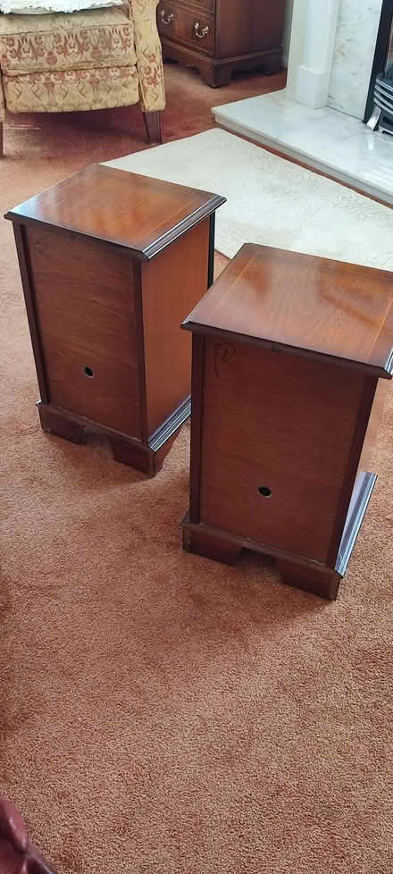 Photo of free Dark wood (mahogany) Speaker shell cabinets (Sigglesthorne HU11) #3