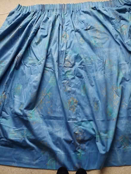 Photo of free Blue Patterned Curtains (Kenilworth CV8) #1