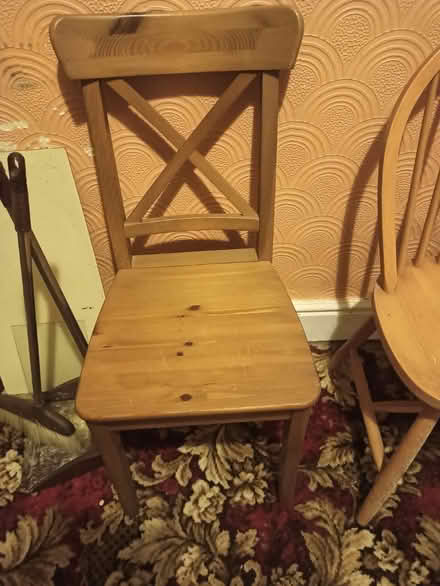 Photo of free 2 x wooden chairs (M14) #2