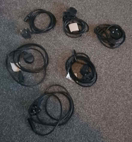 Photo of free Six mains power leads (Stirling FK7) #1