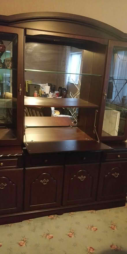 Photo of free Mahogany drinks and display cabinet (Naas) #2