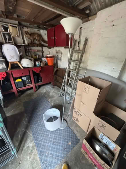 Photo of free Standing lamp, silver (M41) #2