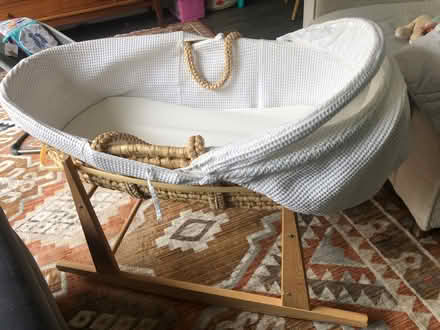 Photo of free Moses basket and rocking stand (Hertford EN11) #1