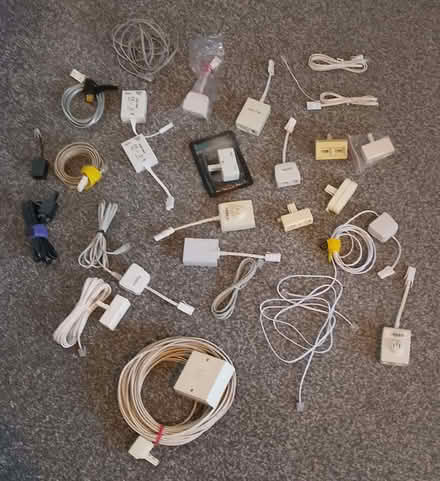 Photo of free Loads of telephone leads, splitters and ADSL filters (Stirling FK7) #1