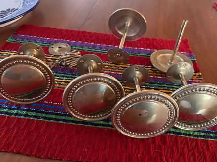 Photo of free Brass curtain hold backs (Siler) #1