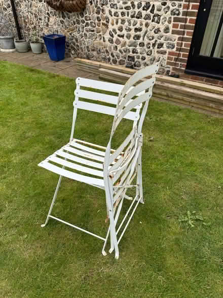 Photo of free 2 metal retro fold up chairs (Yapton BN18) #2