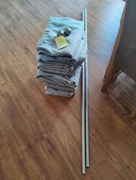 Photo of free 2 sets curtain poles and curtains (RG10 Waltham St Lawrence) #1
