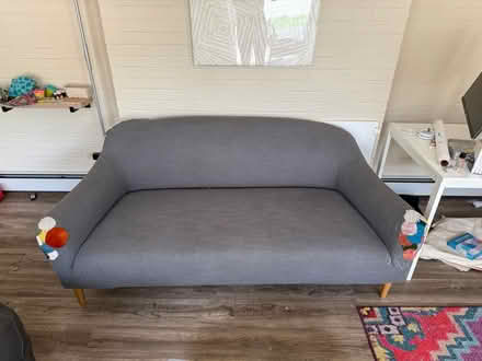 Photo of free Gray Loveseat (Belleville, IL) #1