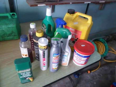 Photo of free Various Part Bottles/Cans etc of Gunk from Garage! (Moreton CH46) #1