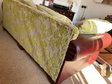 Photo of free Custom made leather patterned sofa (Wimborne town centre) #3