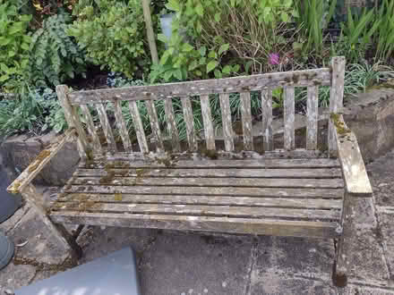 Photo of free Teak garden bench (Croham CR2) #1
