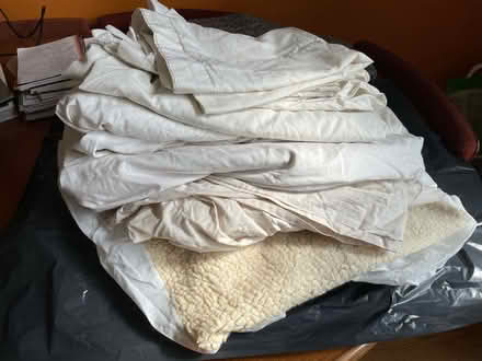 Photo of free White sheets, and pillowcases (Pollards Hill SW16) #1