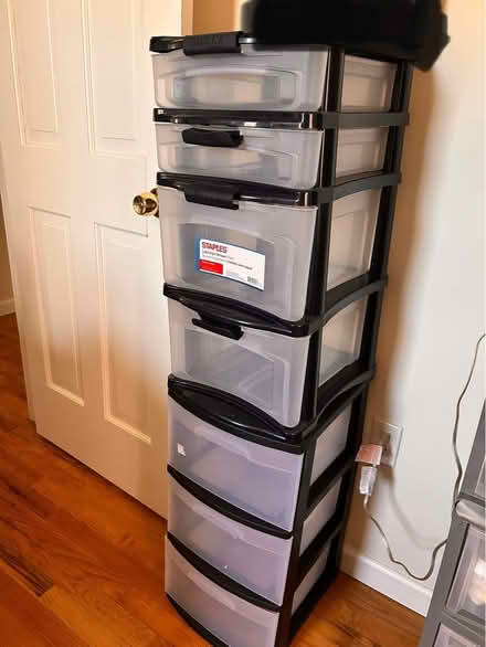 Photo of free Two plastic storage drawers (Redding, CT) #2