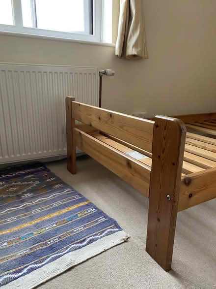 Photo of free Single Pine Wood Bed (South Kendal) #3