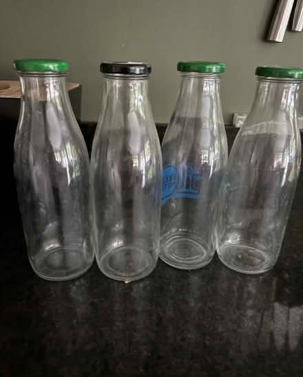 Photo of free 4 glass milk bottles (UpperHale GU9) #1