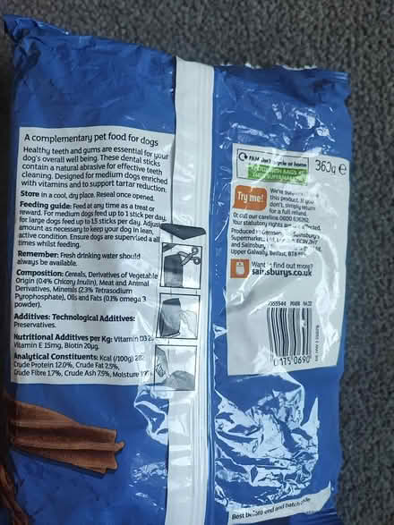 Photo of free Dog dental sticks out of date (Iffley Road) #3