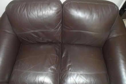 Photo of free Leather Sofa (Rowtown, Addlestone) #4