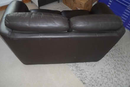 Photo of free Leather Sofa (Rowtown, Addlestone) #3
