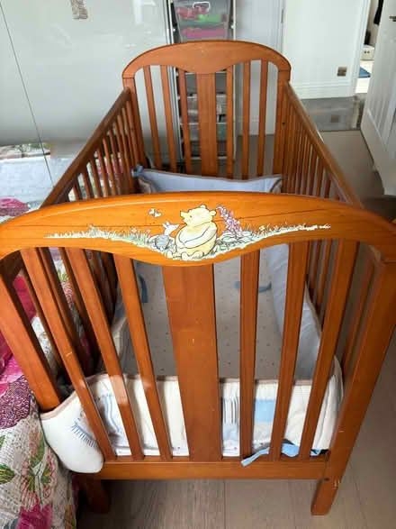 Photo of free Wooden Baby cot (St. John's Wood NW8) #1