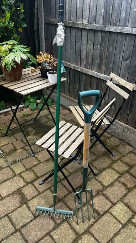 Photo of free Garden Tools - Rake & Pitch fork (Harringay Ladder N8) #1