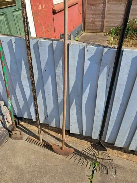 Photo of free Garden tools half moon hoe fan rake normal rake (East Ham E6) #1
