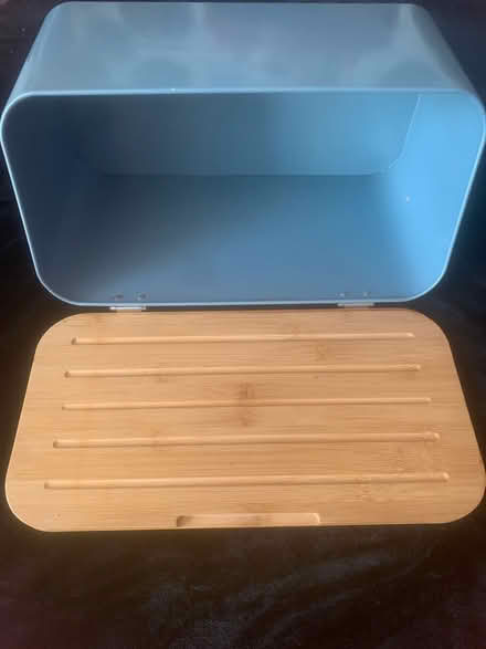 Photo of free Duck egg blue bread bin (Orpington) #1