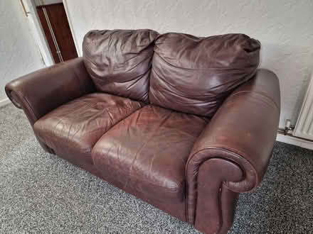 Photo of free Two seater leather sofa (Druid Heath B14 5RX) #2