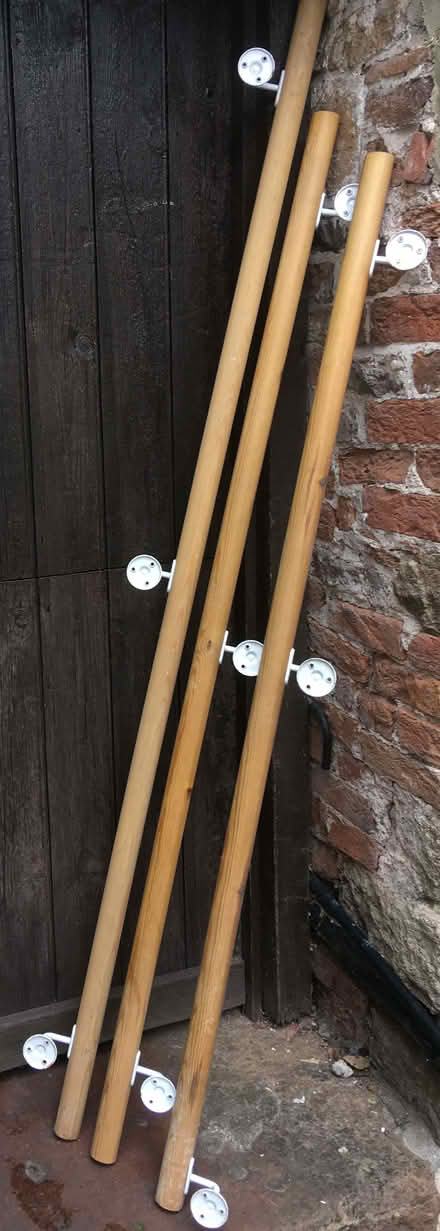Photo of free 3 Bannister Rails (Axbridge BS26) #1