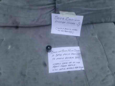 Photo of free Sofa bed wi. storage under leftside (SW8) #3
