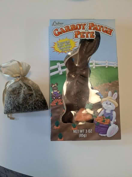 Photo of free Choc rabbit, lotion, lavender (Calderon and evelyn) #1