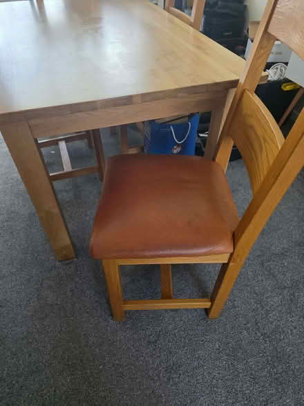 Photo of free Oak table and 4 chairs (Orrell Mount L30) #1