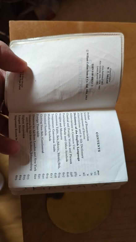 Photo of free Pocket English dictionary c.1981 (norbiton KT2) #2