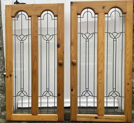 Photo of free Two pairs of leaded cabinet doors (Great Edstone YO62) #1
