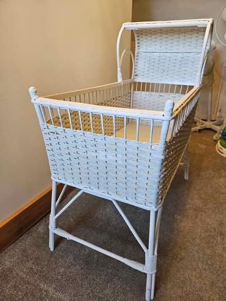 Photo of free Wicker crib (Rainham, Kent, ME8 8QF) #1