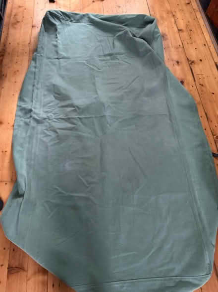 Photo of free XXL green material linen/cotton (SE11) #1
