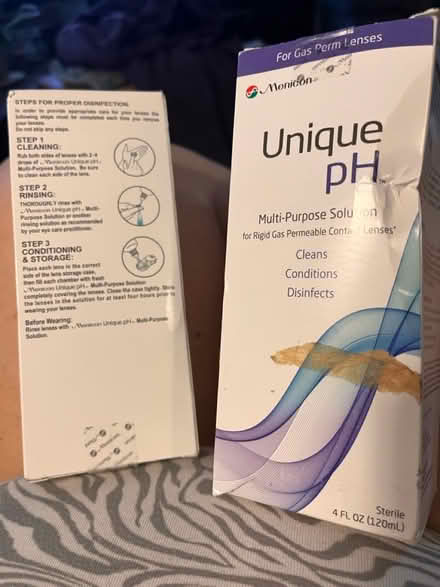 Photo of free Exp 2027 Contact lens solution (303 and I 10) #2