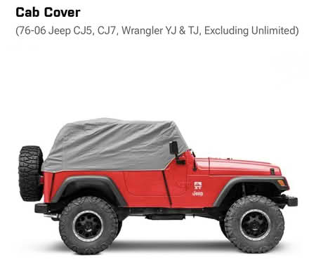 Photo of free Jeep Wrangler Trail Cover (Southeast Fort Collins) #1