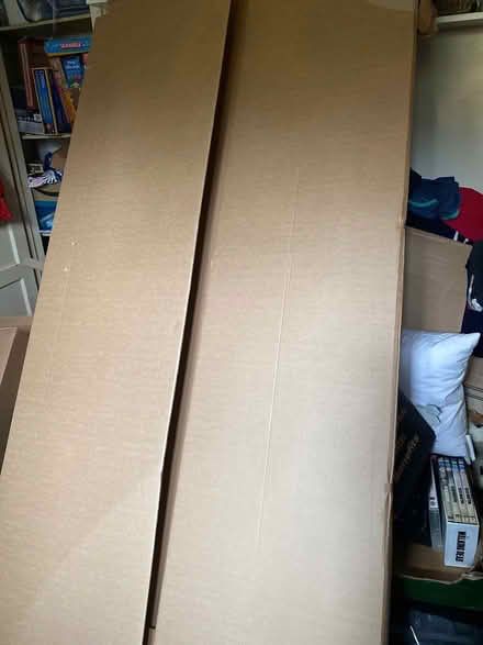 Photo of free Cardboard 6ft x4 ft & boxes (Smallfield Surrey RH6) #1
