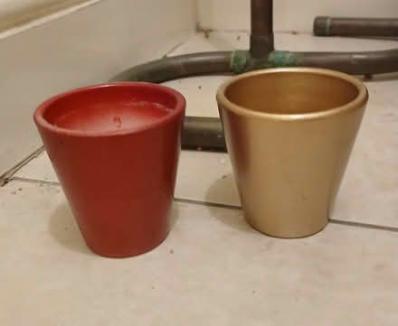 Photo of free 2 Small Plant Pots (Turnpike Lane N15) #1