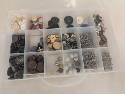 Photo of free Box of buttons, etc; baskets (Weldon Spring) #1