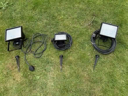 Photo of free Flood lights on spikes with cable (Yapton BN18) #1