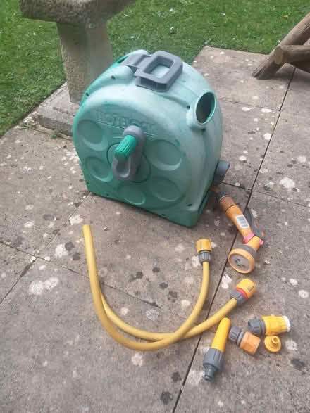 Photo of free Hozelock 25 mtr garden hose with accessories (Barton-on-Sea BH25) #2