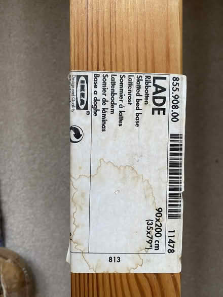 Photo of free Single Pine Wood Bed (South Kendal) #2