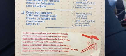 Photo of free Brass swing bar door lock (Goldington MK41) #2