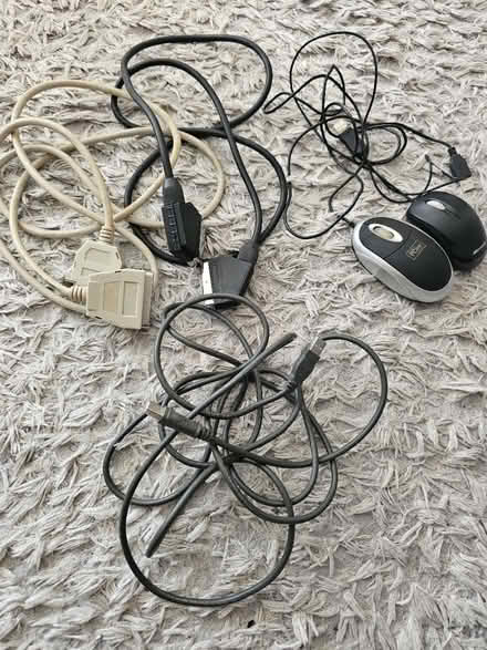 Photo of free Computer mouse and cables (E1 Tower Hamlets) #1