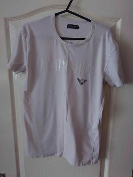 Photo of free White armarni t shirt (St Helens wa103xa) #1