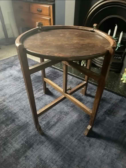 Photo of free 1940s folding card table (Bury BL9) #1