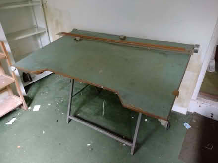 Photo of free A0 size drawing table with parallel rule (Ingworth NR11) #1