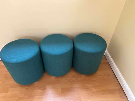 Photo of free 3 fabric covered stool (Garvestone NR9) #1
