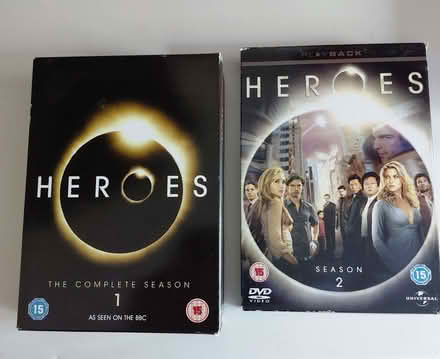 Photo of free DVDs: Heroes: 2 x Boxed Sets" - As Seen on the BBC" (Fords Farm RG31) #1